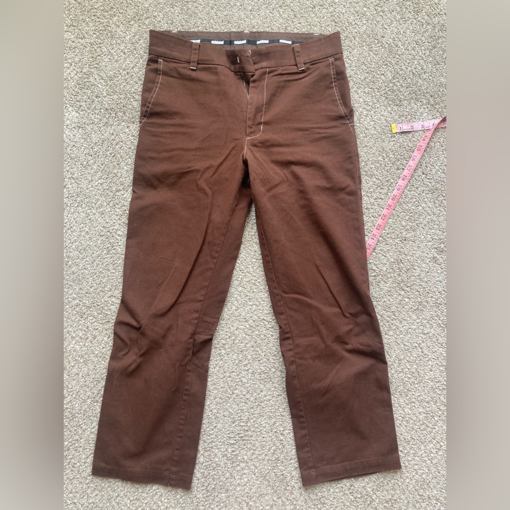 Metalwood Studios Brown Straight-Leg Pants